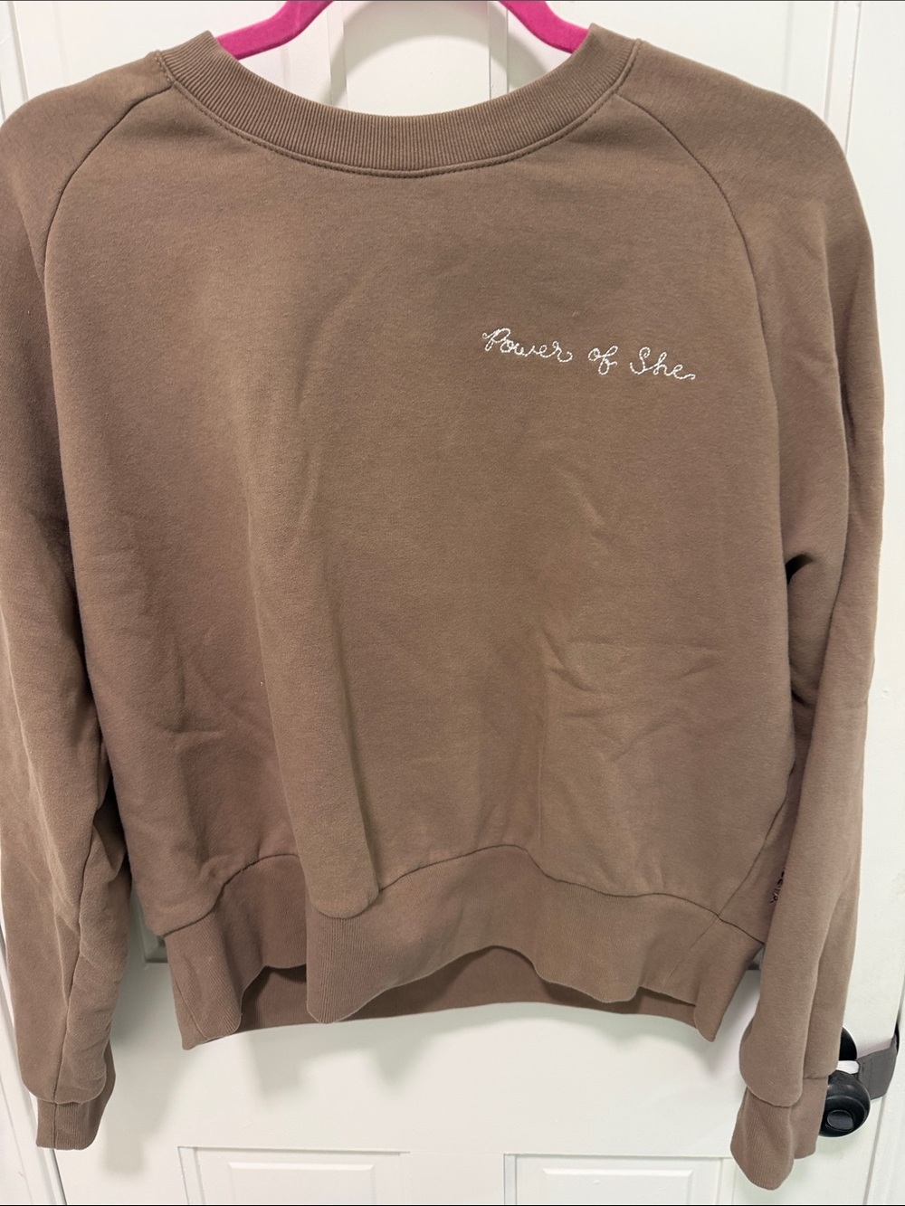 Athleta Power of She Cropped Swratshirt